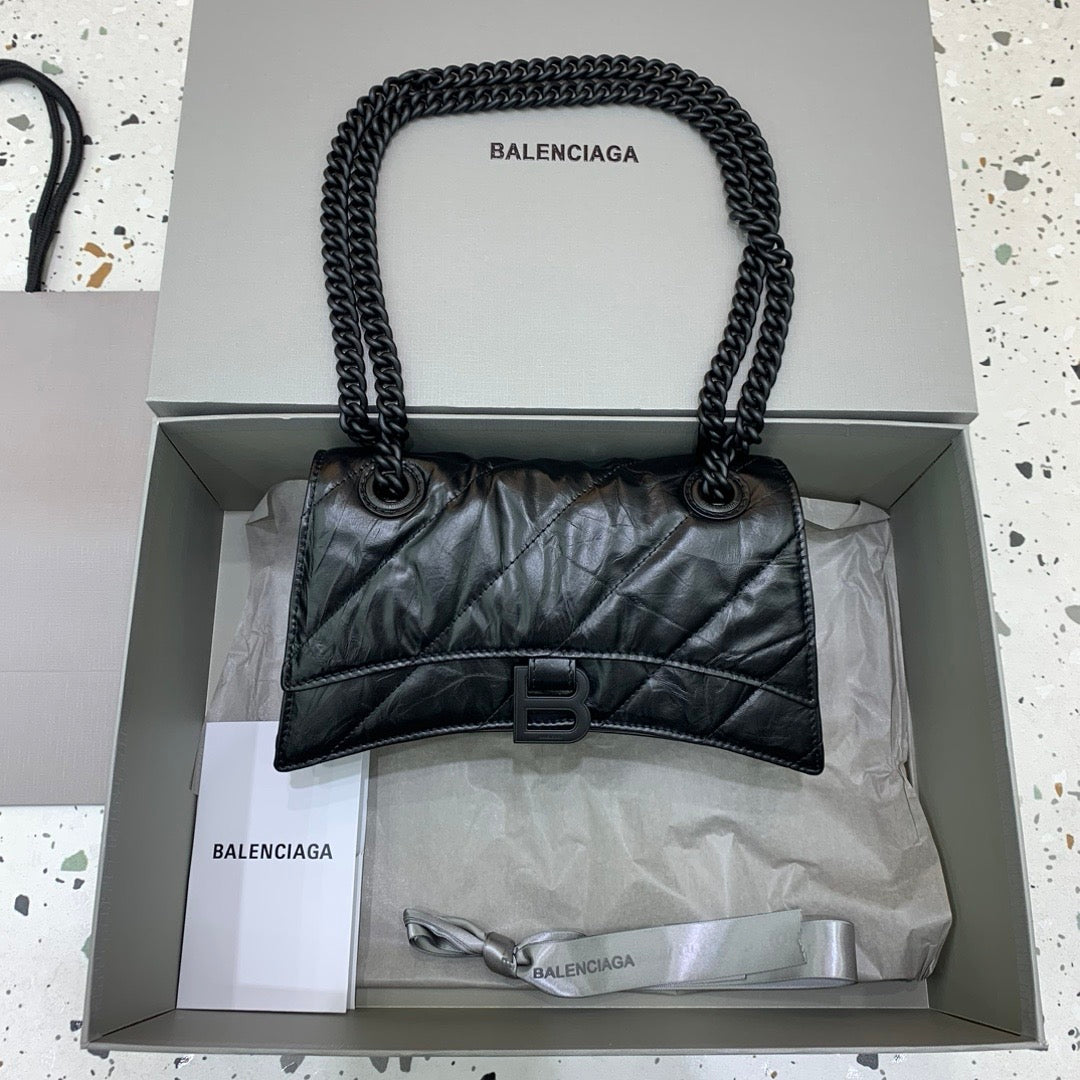 Midnight Quilted Chain Shoulder Bag