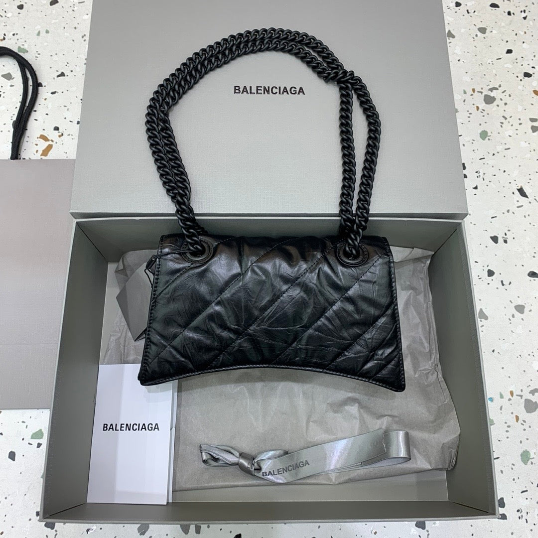Midnight Quilted Chain Shoulder Bag