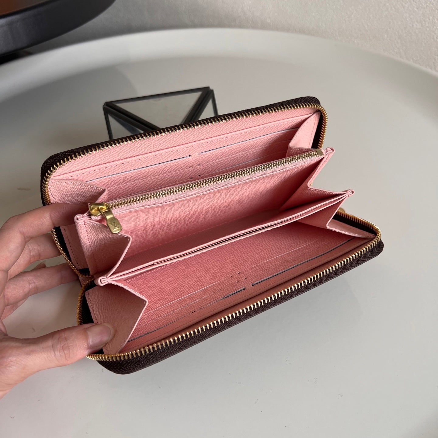 Checkered LV Wallet