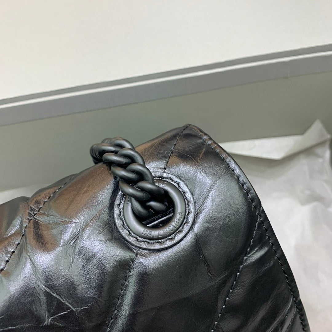 Midnight Quilted Chain Shoulder Bag