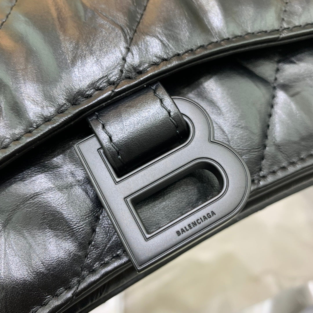 Midnight Quilted Chain Shoulder Bag