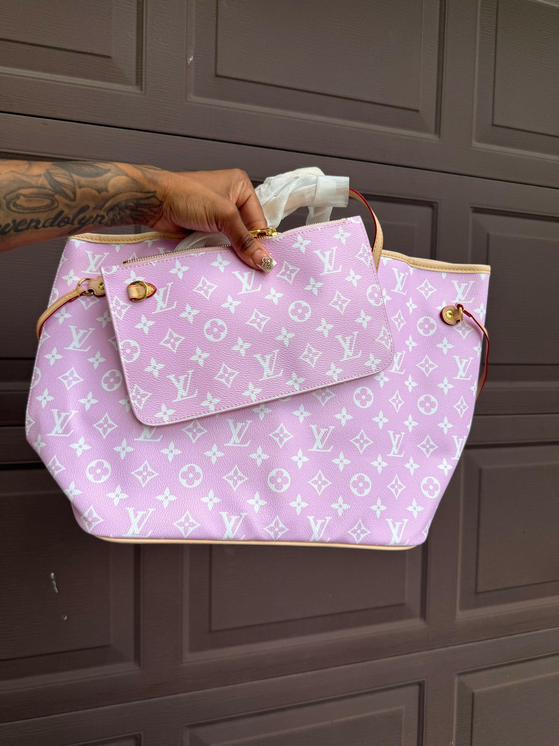 LV pink luxury handbag with elegant design, perfect for stylish fashion accessories and premium brand enthusiasts