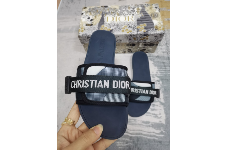 Dior Slides - Blue/Blk