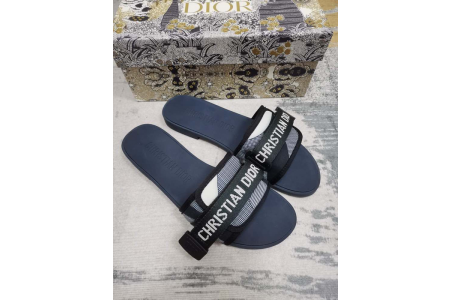 Dior Slides - Blue/Blk