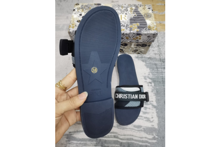 Dior Slides - Blue/Blk
