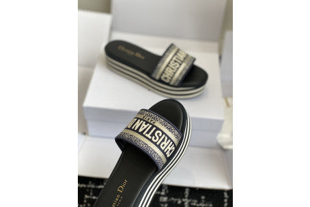 Dior Slides Blu/Wht