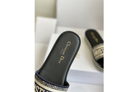 Dior Slides Blu/Wht