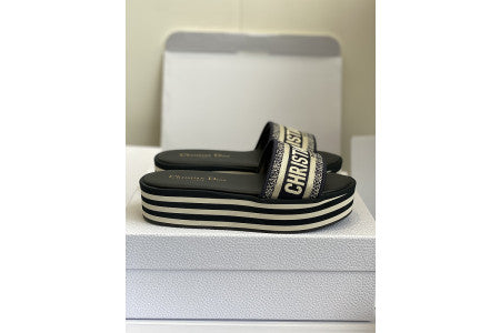 Dior Slides Blu/Wht