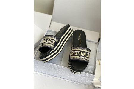 Dior Slides Blu/Wht