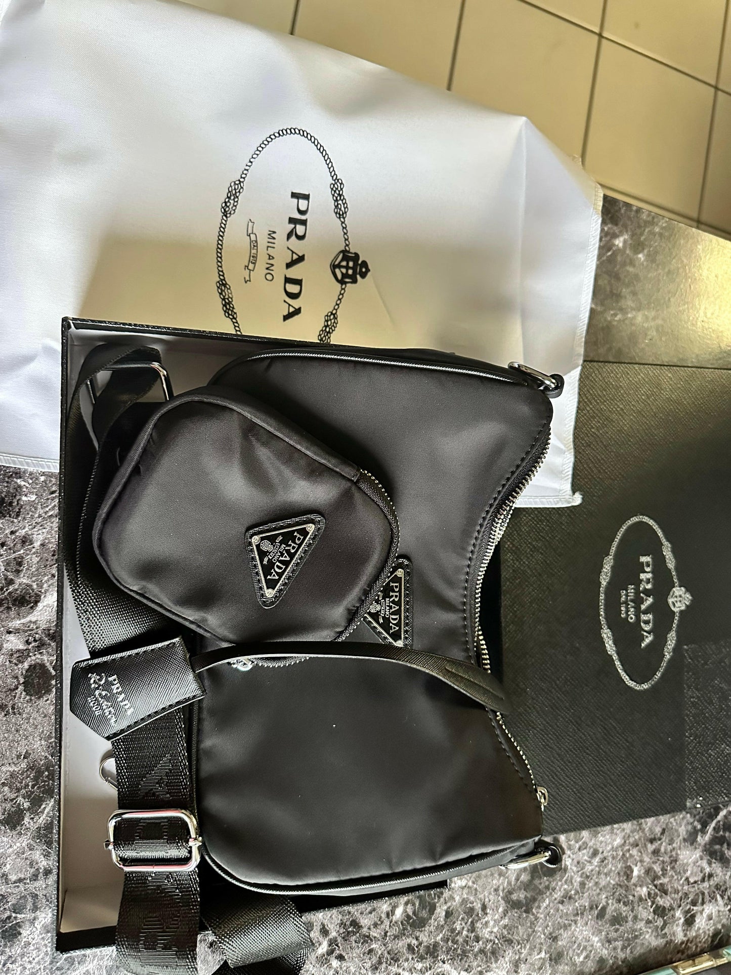 Prada Small Chain Crossbody Bag