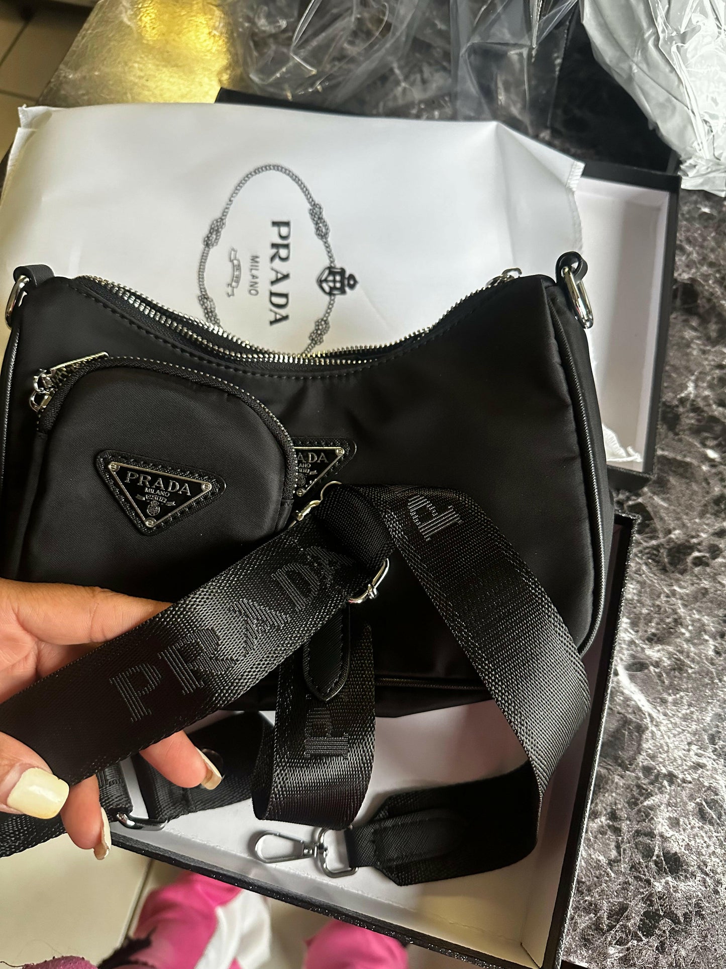 Prada Small Chain Crossbody Bag