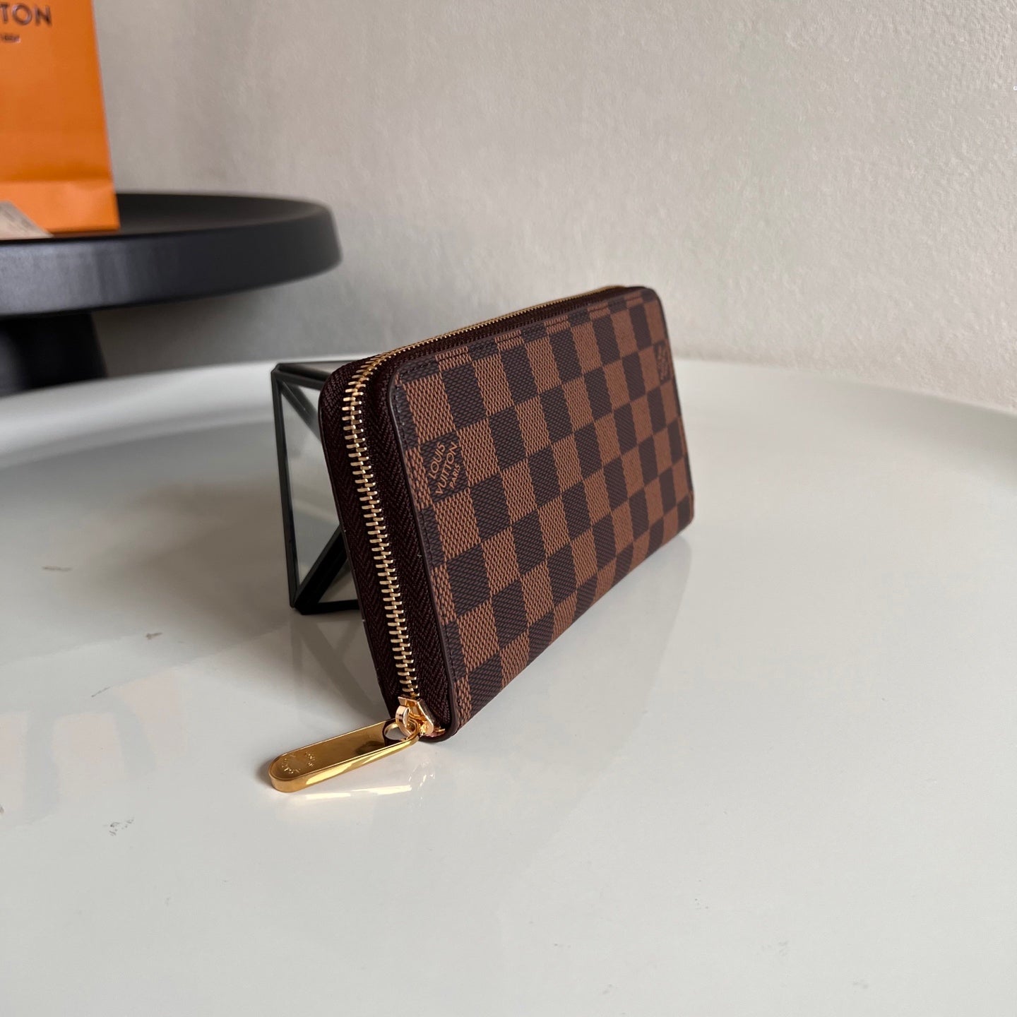 Checkered LV Wallet