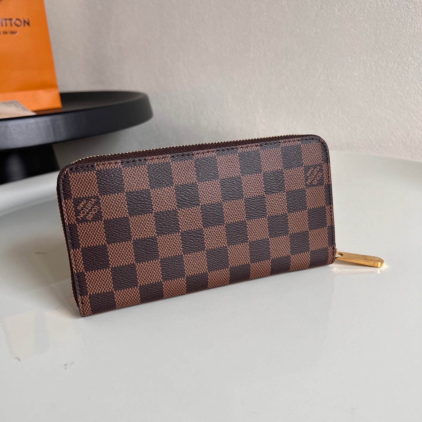 Checkered LV Wallet